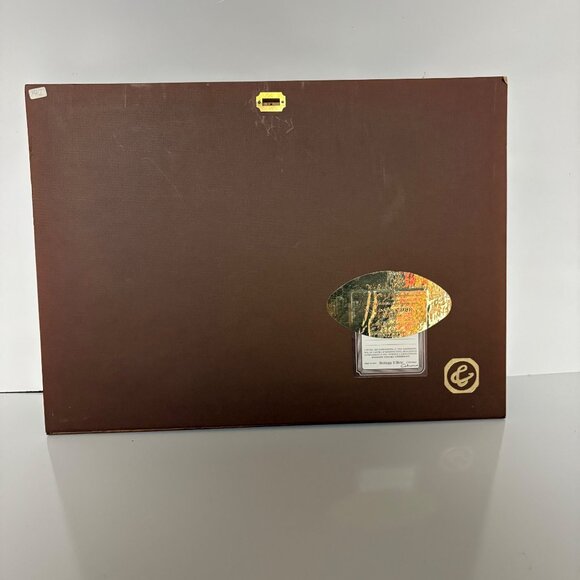 Bottega DArte Munich Marketplace Scene 925 Silver Plate Lithograph Italy Vintage - Picture 7 of 10